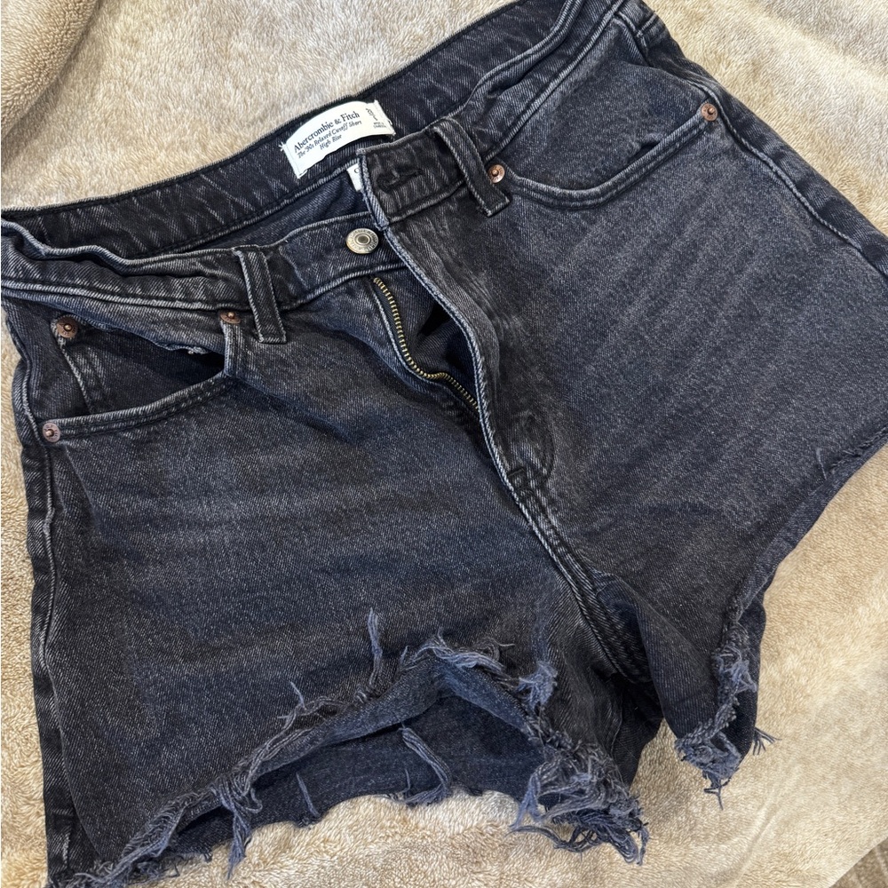 Abercrombie & Fitch Black Jean Shorts